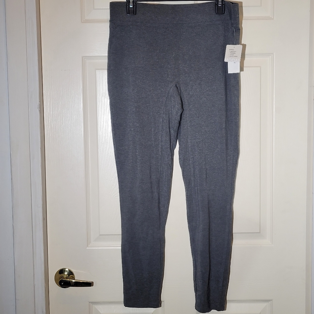 Alfani Ultra Soft Modal Leggings Charcoal Heather Gray